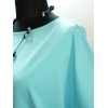 Bluzka z krótkim rękawkiem typu KIMONO tuszująca boczki- turkusowa